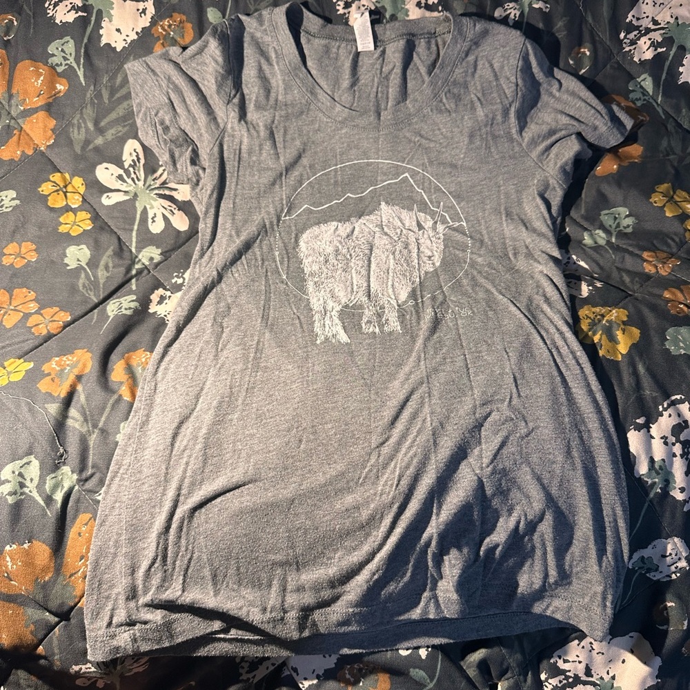 AK Frost and Fur Gray Graphic T-Shirt